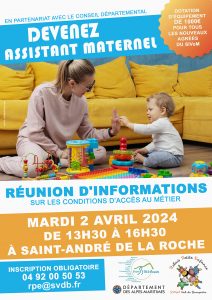 Réunion : devenez assistant(e) maternel(le) 